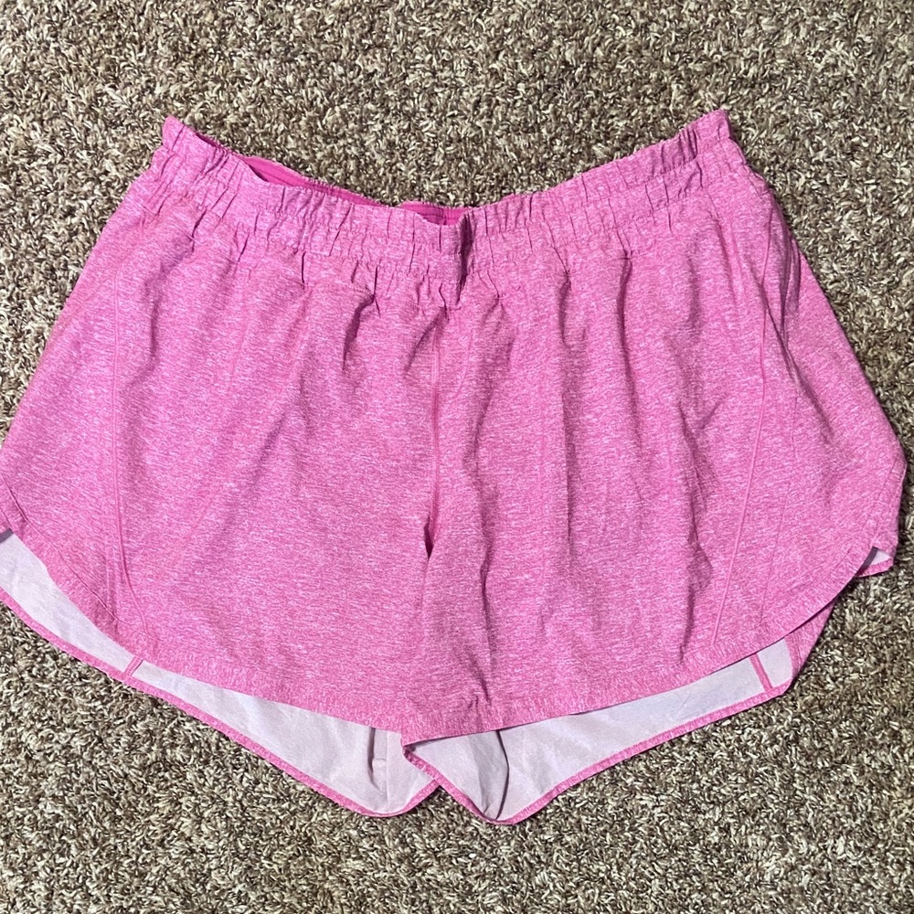 lululemon athletica Pink Heathered Running Shorts